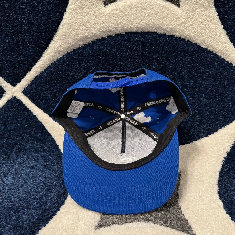 Chrome Hearts Blue Cross Patch Snapback Hat